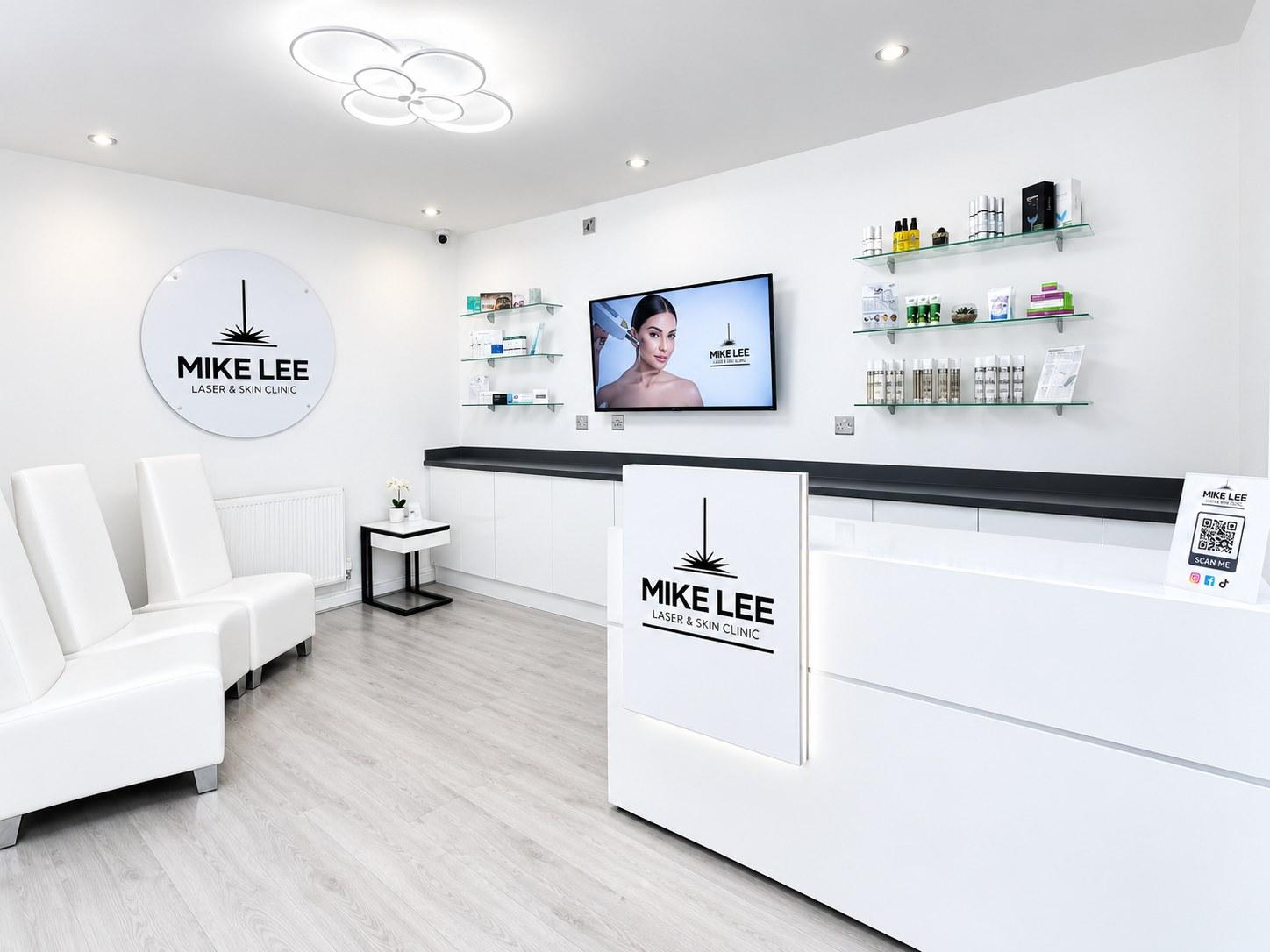 Reception and waiting area at Mike Lee Laser & Skin Clinic